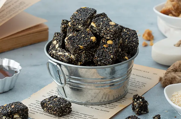 Black Sesame Chikki Bites