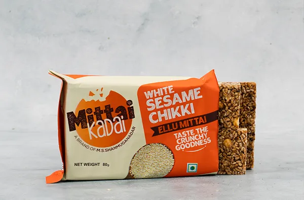 White Sesame Chikki Bar